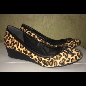 New Cole Haan Haircalf Tali Grand Lace Wedge